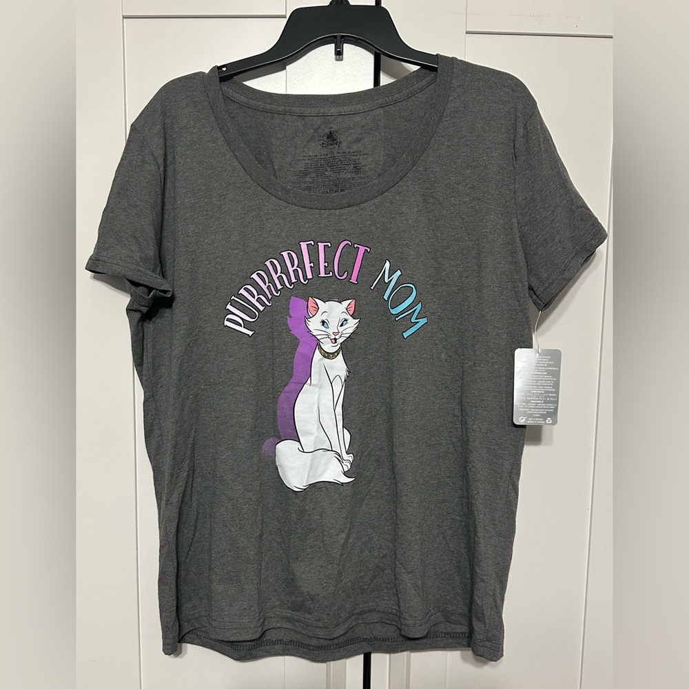NWT Gray 'Purrfect Mom' Cat T-Shirt